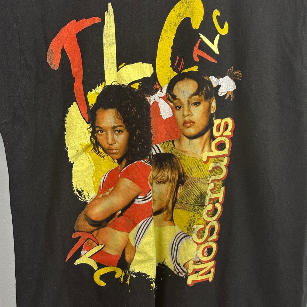 Vintage TLC No Scrubs Graphic T-Shirt Hip Hop Music 90s Y2K Cotton Streetwear